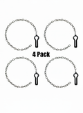 4 Pack Gate Chains - Centered