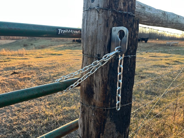StultzFab Gate Chain Latch – Post Mount